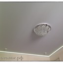 Матовый натяжной потолок со светодиодной подсветкой